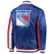 New york rangers the ace satin varsity jacket blue 1