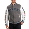 New york yankees challenger wool leather varsity jacket 1