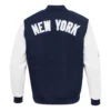 New york yankees classic logo wool leather varsity jacket 4