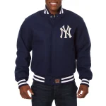 New York Yankees One Color Navy Wool Jacket