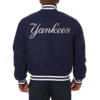 New york yankees handcrafted logo wool jacket navy 2