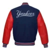 New york yankees letterman wool leather varsity jacket 1 1