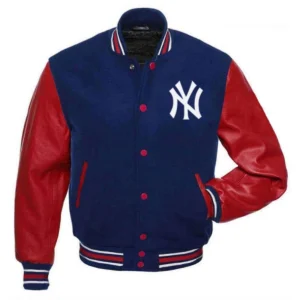 New york yankees letterman wool leather varsity jacket 1