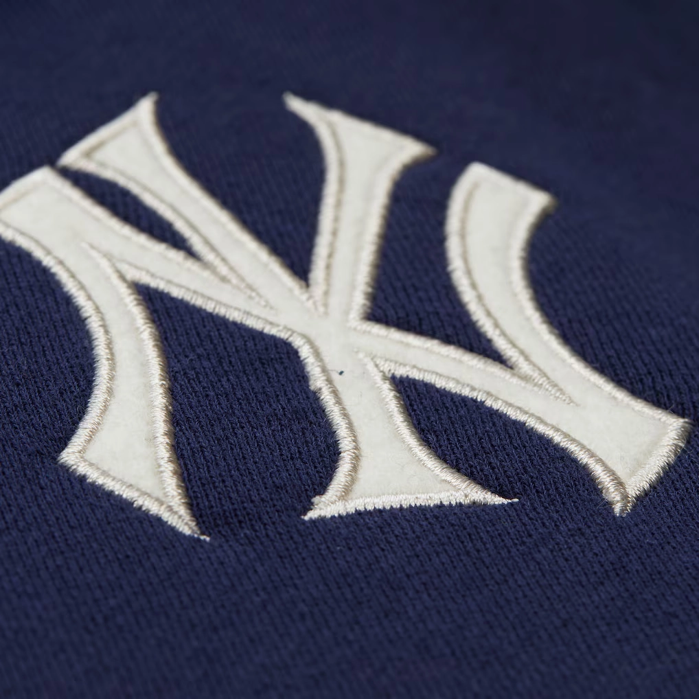 New york yankees navy sideline fleece patch logo