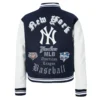 New york yankees old english womens rib wool jacket