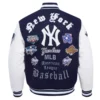 New york yankees old english wool leather varsity jacket navywhite 5 1
