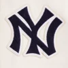 New york yankees retro classic womens wool leather varsity jacket cream black 2