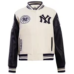 New York Yankees Women's Retro Classic Wool/Leather Jacket