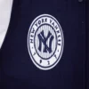 New york yankees retro classic womens wool leather varsity jacket navy white 1