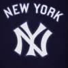 New york yankees retro classic womens wool leather varsity jacket navy white 5