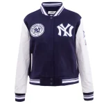 New York Yankees Retro Classic Women's Wool/Leather Jacket