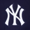 New york yankees script tail womens wool leather varsity jacket navywhite 5