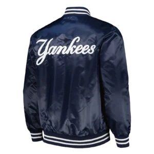 New york yankees starter patch satin varsity jacket navy 2