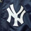 New york yankees the captain ii satin varsity jacket navy 3