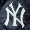 New york yankees the captain iii satin varsity jacket navy