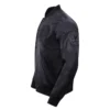 New york yankees triple black full snap satin varsity jacket 2