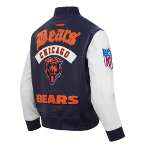 Nfl chicago bears best of mens leather jacket