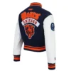 Nfl chicago bears best of womens cropped rib knitted wool jacket