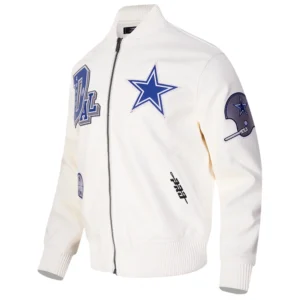 Nfl dallas cowboys best of mens leather varsity jacket