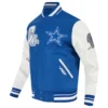 Nfl dallas cowboys best of mens rib wool varsity jacket