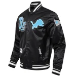 Detroit Lions Best Of Black Satin Jacket