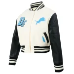 Detroit Lions Women's Best Of Wool/Leather Jacket