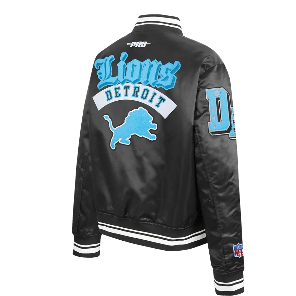 Nfl detroit lions best of womens satin jacket