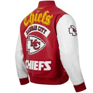 Nfl kansas city chiefs best of mens leather jacket