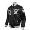 Nfl las vegas raiders best of mens rib satin jacket