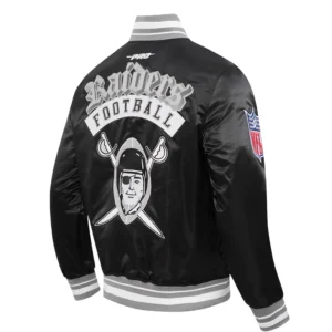 Nfl las vegas raiders best of mens satin jacket