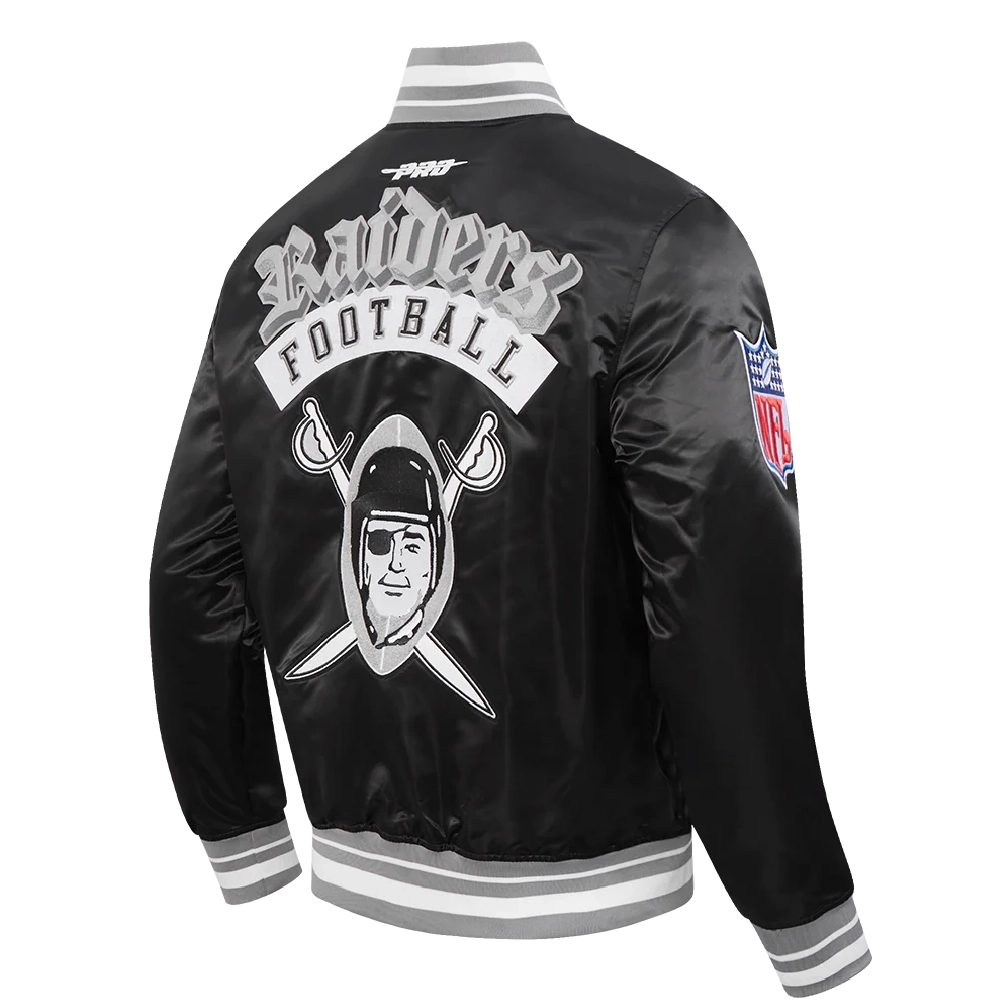 Nfl las vegas raiders best of mens satin jacket
