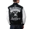 Nfl las vegas raiders leather varsity black jacket