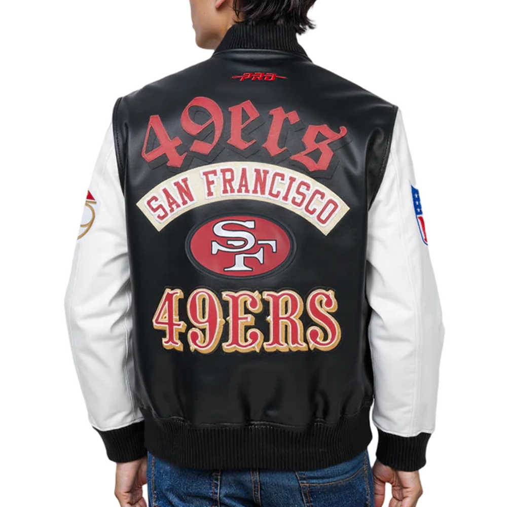 Nfl san francisco 49ers best of mens leather jacket