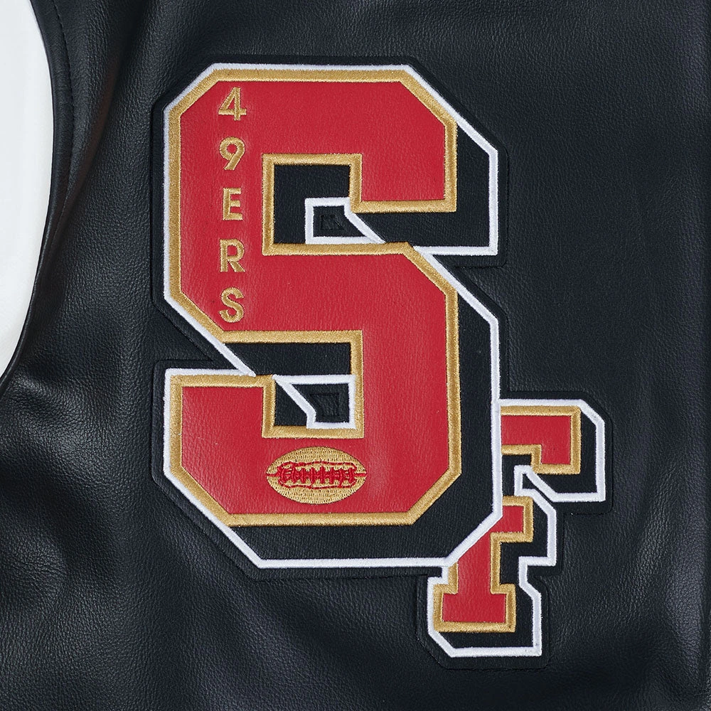 Nfl san francisco 49ers best of mens leather team patch