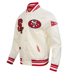 Nfl san francisco 49ers best of mens rib satin jacket