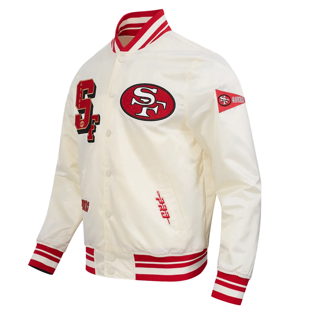 Nfl san francisco 49ers best of mens rib satin jacket