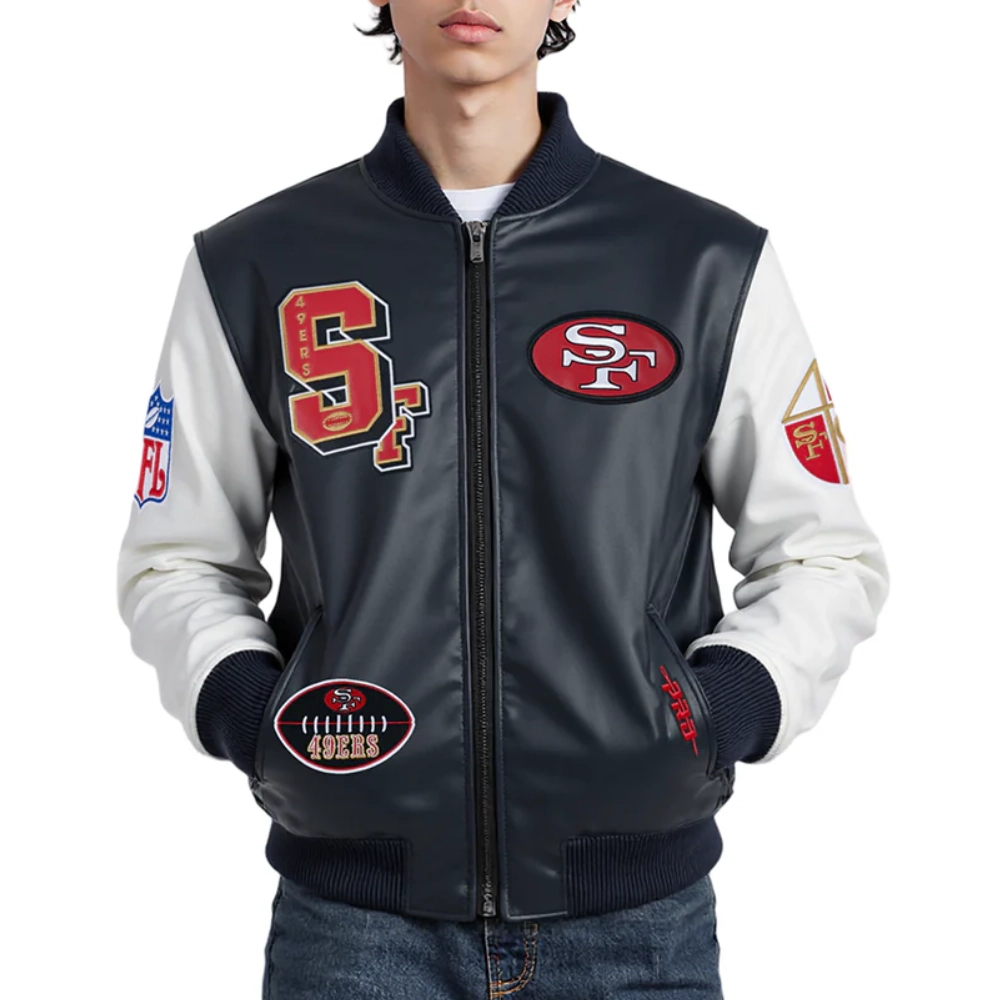 Nfl san francisco 49ers best of mens varsity jacket