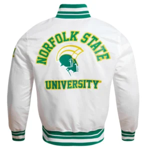 Norfolk state spartans classic varsity jacket