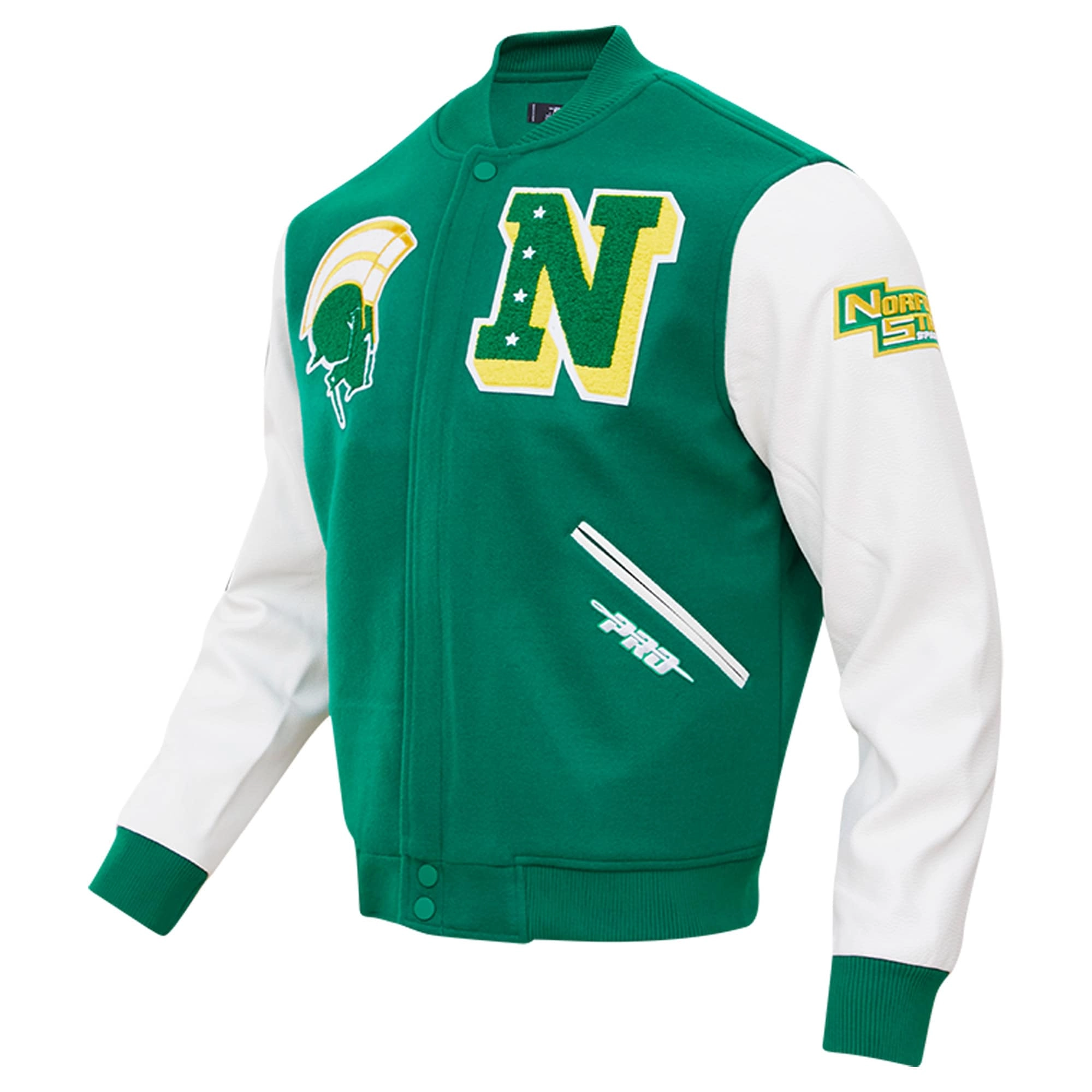 Norfolk state spartans green classic wool jacket