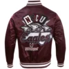 North carolina central eagles homecoming maroon satin jacket