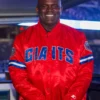Ny giants 25th anniversary red satin jacket