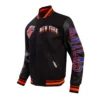 Ny knicks city edition black varsity jacket