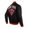 Ny knicks city edition wool leather jacket