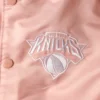 Ny knicks full snap satin jacket