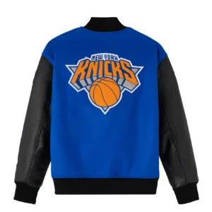 Ny knicks ovo x nba wool varsity jacket