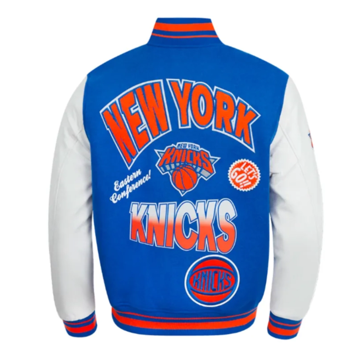 Ny knicks turn it up blue varsity jacket