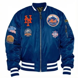 Ny mets ma 1 bomber blue jacket