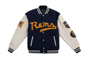 Ny rens 100th anniversary wool leather jacket