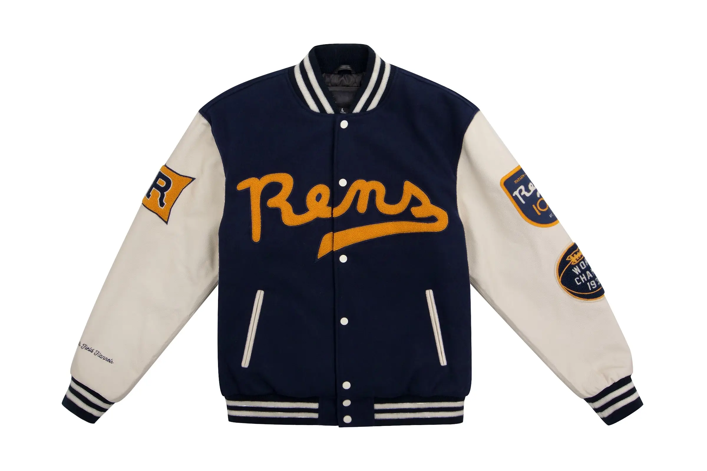 Ny rens 100th anniversary wool leather jacket