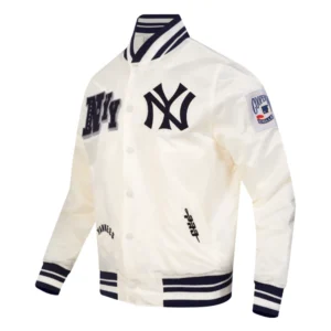 Ny yankees best of mens cream varsity jacket